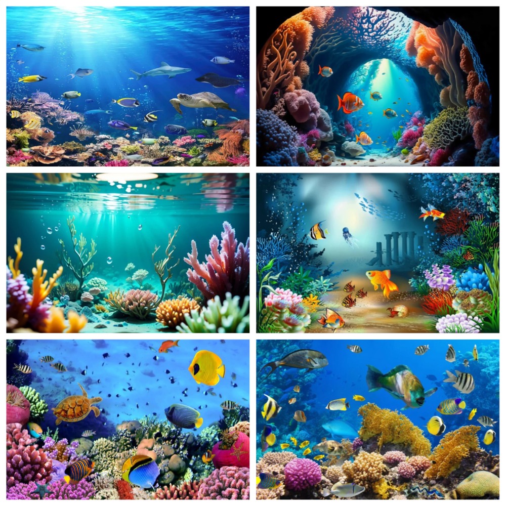 Aquarium Fish Of The World - Unterwasserwelt Fisch Korallen Aquarium Thema Fotografie-Hintergrund,