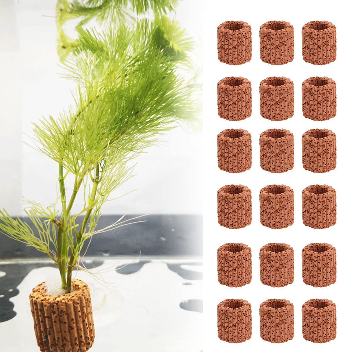 Aquarium Fish Pot - 10/20pcs Wasser wasser pflanze feste Ring