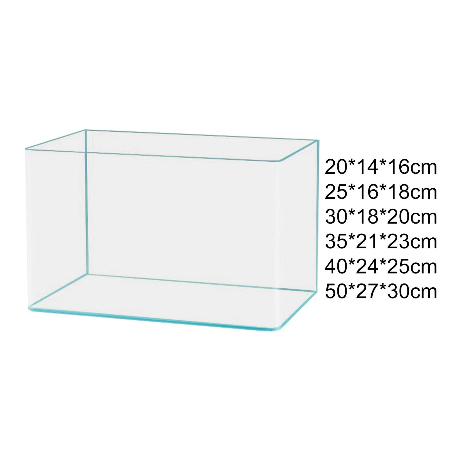 Aquarium Xxl - Klarglas-Aquarium-Dekoration, leicht zu reinigen, minimalistischer Desktop-Aquarium-Schildkröten-Tank