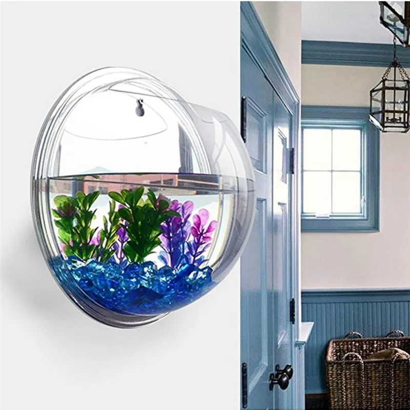 Aquarium Fish Enrichment - Transparent acryl hängen wand aquarium, Anlage