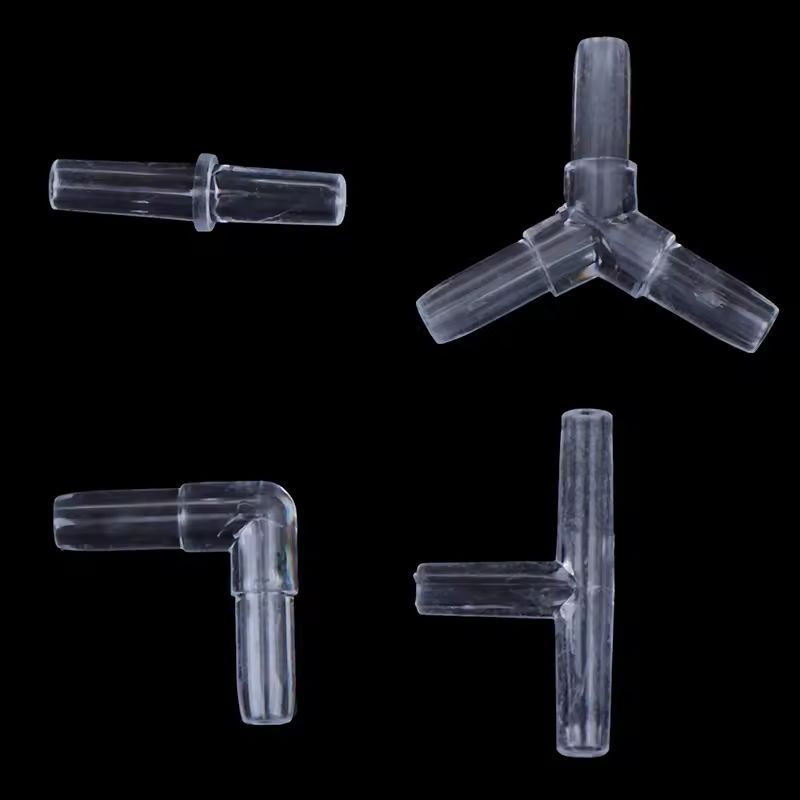 Aquarium Xxl - 10 Stück Aquarium-Luftschlauchverbinder, transparente Luftschlauchadapter für