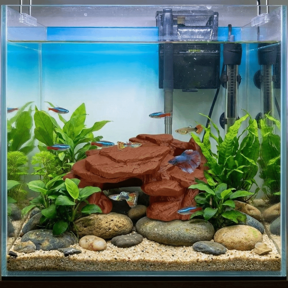 3D-gedruckte Fischbecken-Felse – Aquarium Fish Hideout Bewertung und Preis