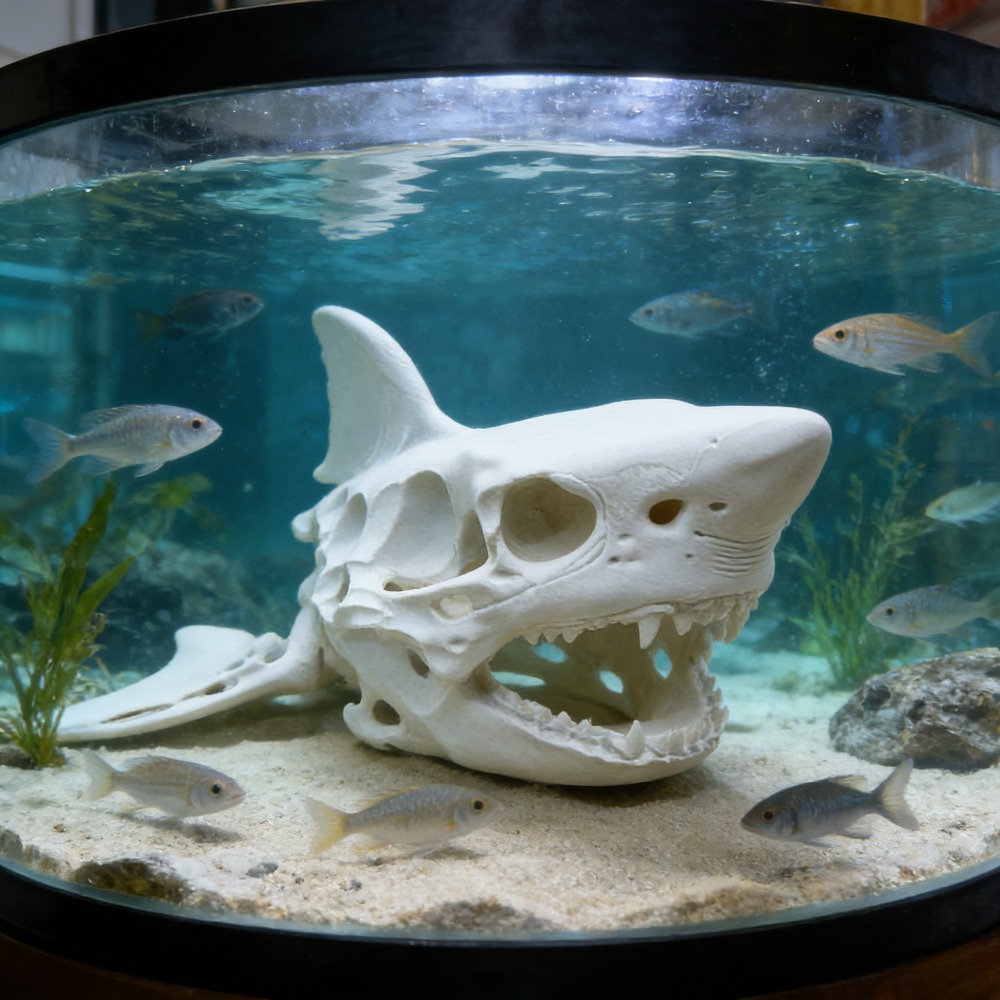 3D-gedruckter Haifischschädel- – Aquarium Fish Shark Bewertung und Preis