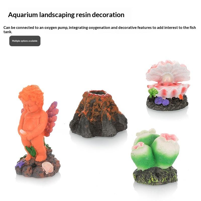 Vulkanförmiger Aquarium-Blasen – Aquarium Fish Enrichment Bewertung und Preis