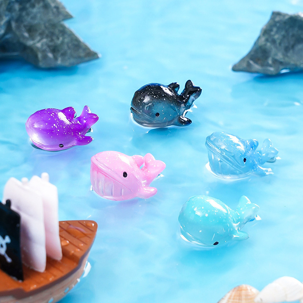 9 Stück glatte Mini-Harz-Wasse – Aquarium Fish Shark Bewertung und Preis
