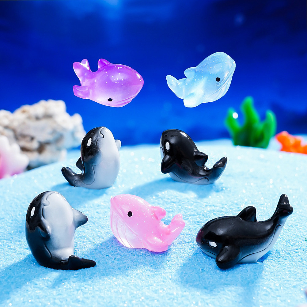 9 Stück glatte Mini-Harz-Wasse – Aquarium Fish Shark Bewertung und Preis