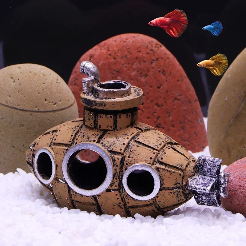 Harz-U-Boot-Ornamente für Aqua – Aquarium Fish Enrichment Bewertung und Preis