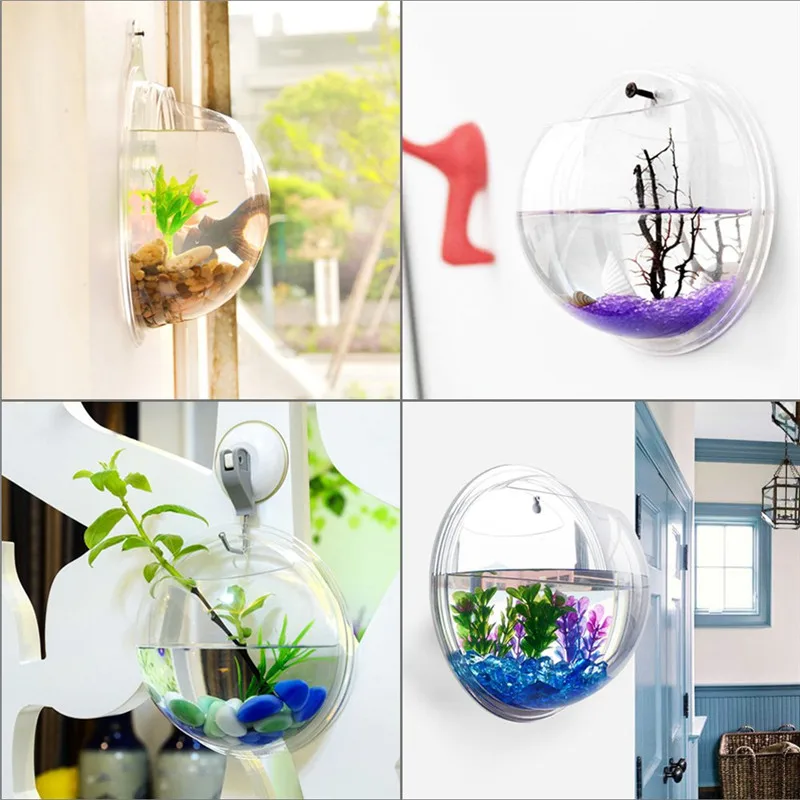 Transparent acryl hängen wand  – Aquarium Fish Enrichment Bewertung und Preis